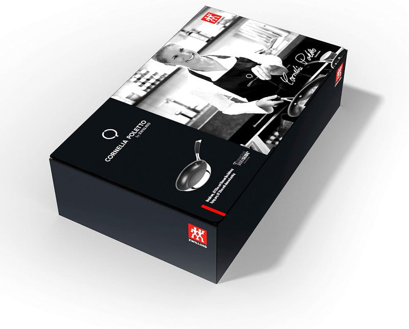 CORNELIA POLETTO by ZWILLING Stainless Steel Frying Pan – 28 cm | Diamond Non-Stick, Induction-Ready