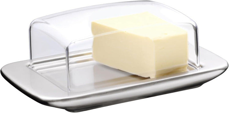 WMF Loft Brunch Butter Dish – 11.5 x 16.8 cm with Plastic Cover