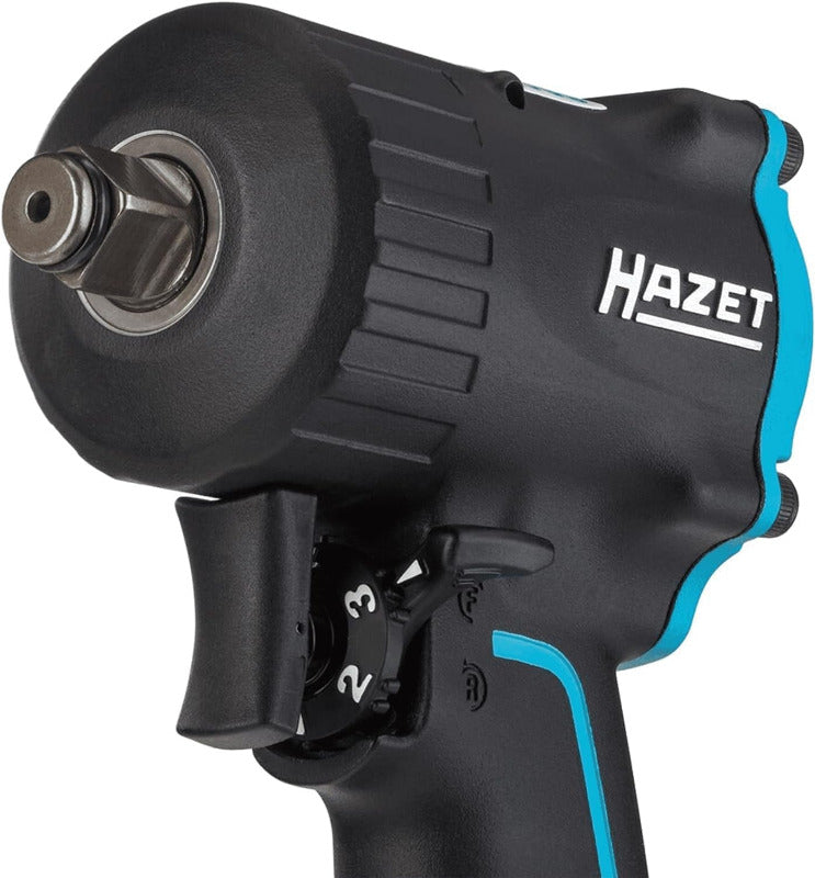 Hazet Druckluft-Schlagschrauber 9012M I Max. Lösemoment 1100 Nm, Vierkant 12,5 Mm (1/2 Zoll) I Vibrationsarm - Werkzeug Zum Anziehen Und Lösen Von Schrauben
