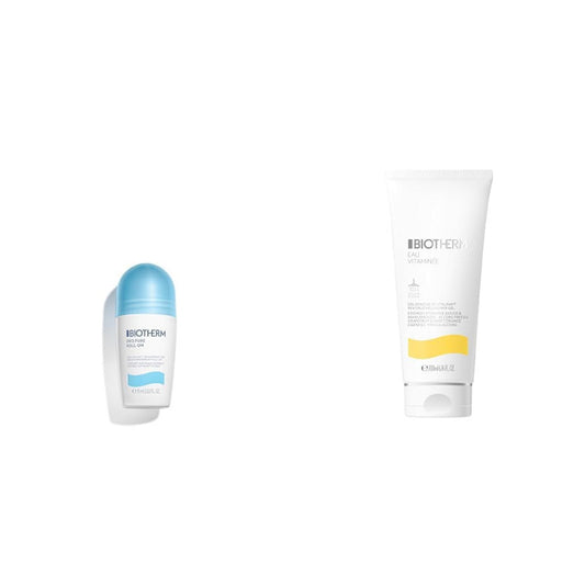 Biotherm Deo Pure Roll-On, 75 Ml + Eau Vitaminee Shower Gel, 200 Ml