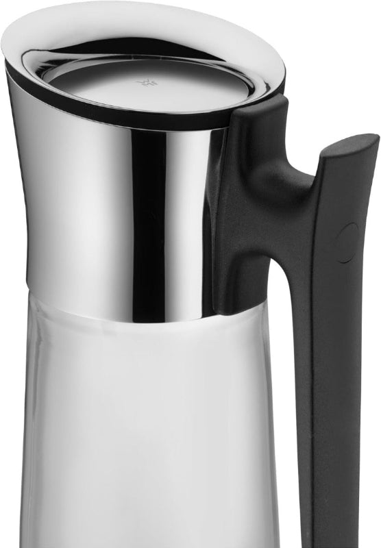 WMF Basic Water Carafe with Handle – 1.5L Glass Carafe with Silicone Lid