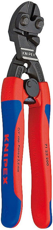 KNIPEX Cobolt Compact Bolt Cutter 200mm – Slim Multi-Component Grips, Black Atramentized | 71 02 200
