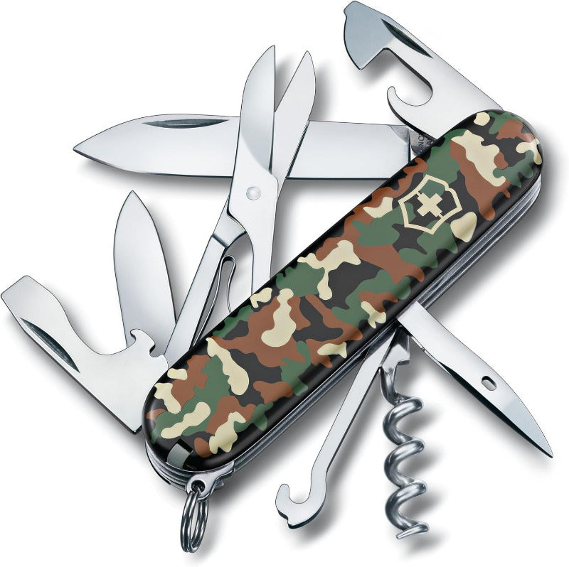Victorinox Climber Swiss Army Knife – 14-in-1 Multitool Pocket Knife