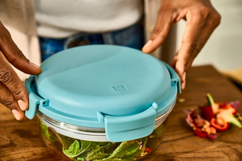 ZWILLING Lunchtime Lunchbox with Ice Pack – 1L, Round, Leakproof, Green