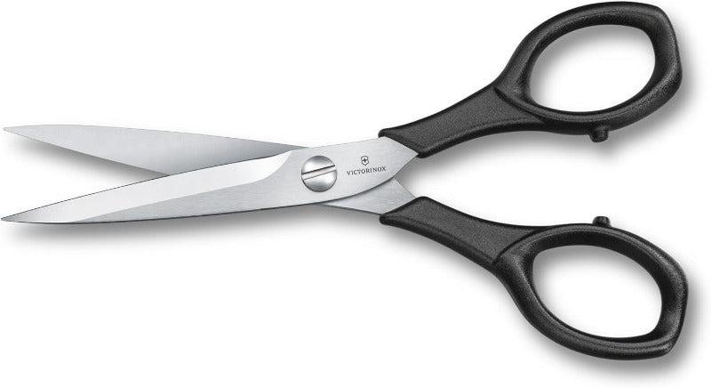 Victorinox Household Scissors "Italy" – 16cm Multipurpose Craft & Paper Scissors, Sharp Stainless Steel Blades, Durable Plastic Handle – Black