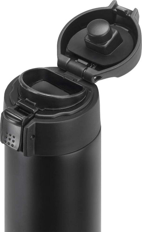 ZWILLING Thermo Travel Bottle – 450 ml | Double-Wall Insulated, Leak-Proof, Black