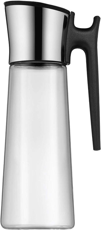 WMF Basic Water Carafe with Handle – 1.5L Glass Carafe with Silicone Lid
