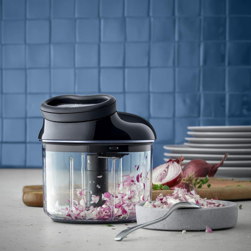 WMF Gourmet Manual Vegetable Chopper – 900ml Pull-Cord Food Processor