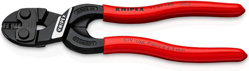 KNIPEX Cobolt Compact Bolt Cutter 200mm – Slim Multi-Component Grips, Black Atramentized | 71 02 200
