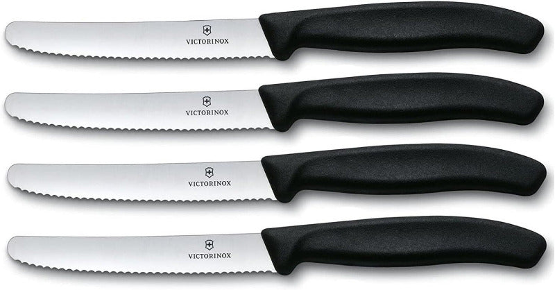 Victorinox 6-Piece Swiss Classic Table Knife Set | Wavy Edge | Multi-Color | Swiss Made