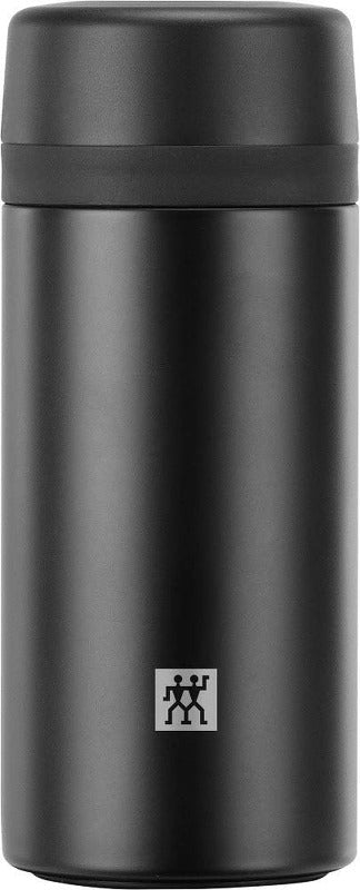ZWILLING Thermo Travel Bottle – 450 ml | Double-Wall Insulated, Leak-Proof, Black