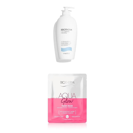 Biotherm Lait Corporel L'Original Body Lotion 400ml + Aqua Super Mask Glow 1x31g
