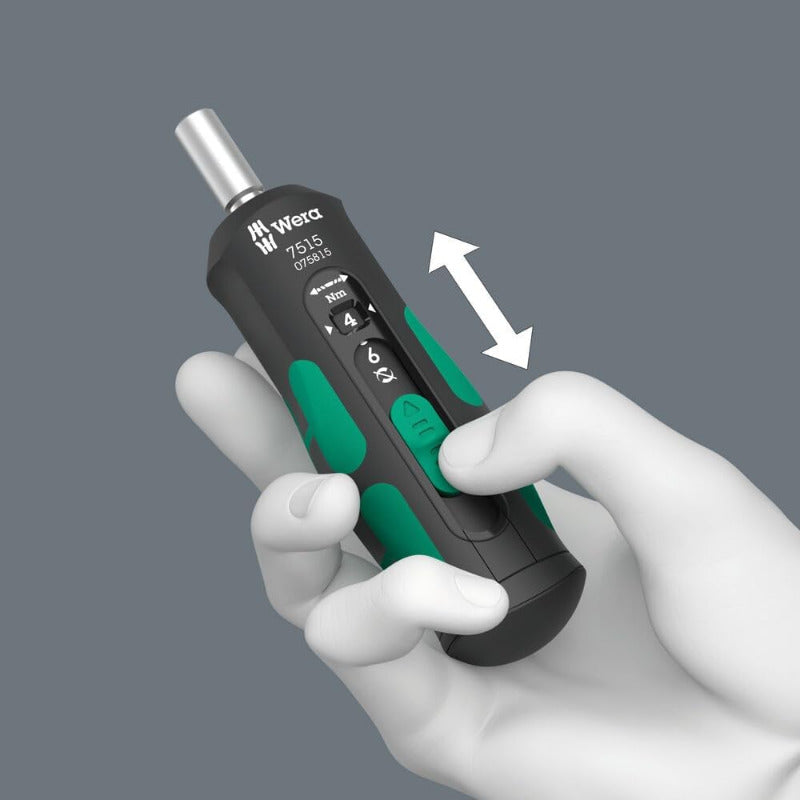 Wera 7515 Kraftform Safe-Torque Speed Torque Screwdriver 2–6 Nm – 1/4" Drive 