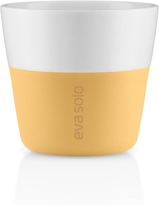 EVA SOLO | 2 Espresso Becher | 80 Ml | Gut Zu Halten Durch Silikonbeschichtung | Spülmaschinenfest | Carbon Schwarz