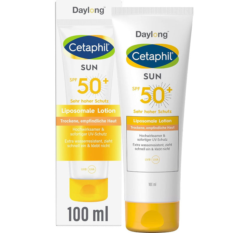 CETAPHIL Sun Liposomal Lotion SPF 50+ | Broad Spectrum UVA/UVB Protection for Sensitive & Dry Skin | 100ml