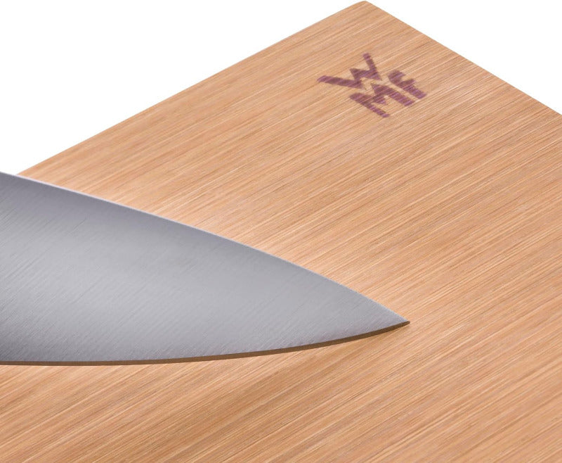 WMF Bamboo Cutting Board – 38 x 25 cm Natural Wood Chopping Board with Juice Groove