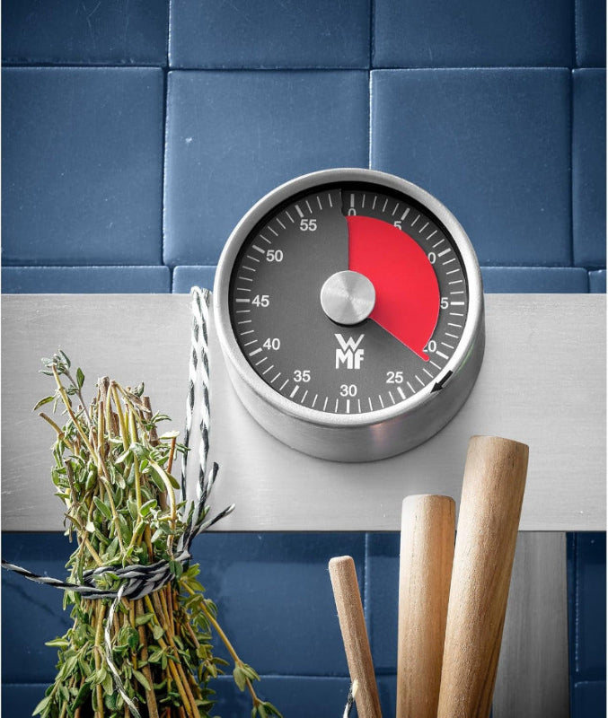 WMF Mechanical Kitchen Timer – 60-Minute Magnetic Egg Timer Acoustic Alarm
