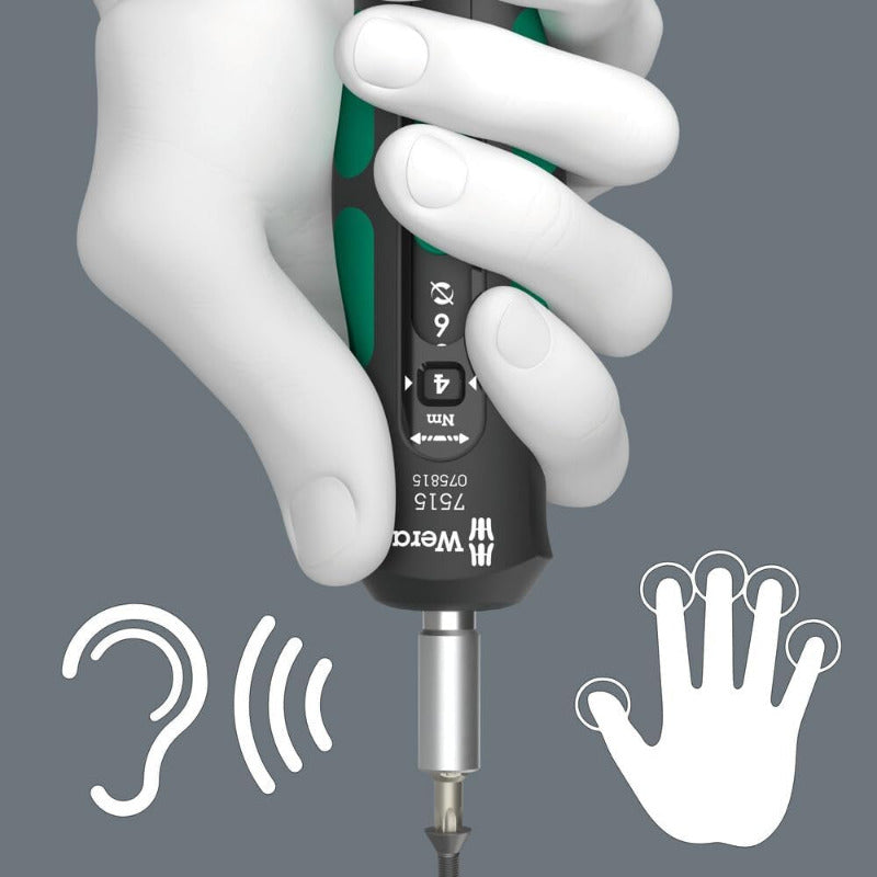 Wera 7515 Kraftform Safe-Torque Speed Torque Screwdriver 2–6 Nm – 1/4" Drive 