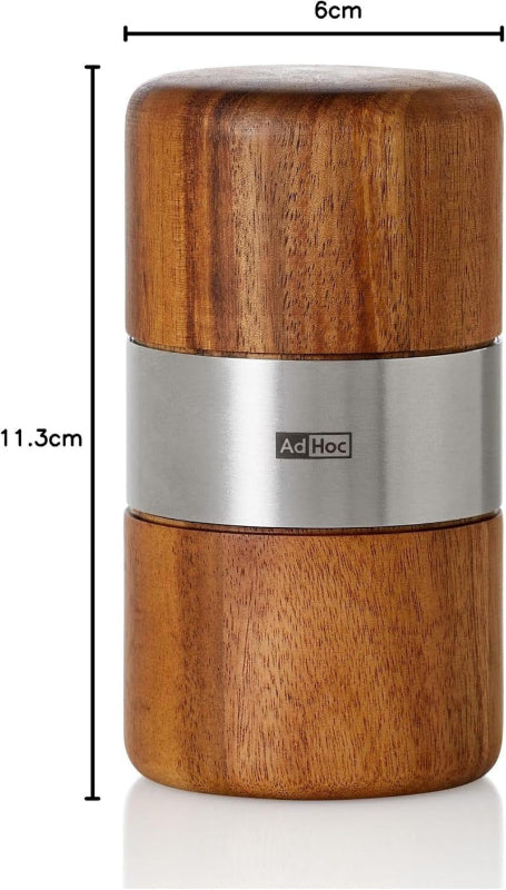 ADHOC PM70 Muskato Nutmeg Mill – Premium Wood Mill with Stainless Steel Precision