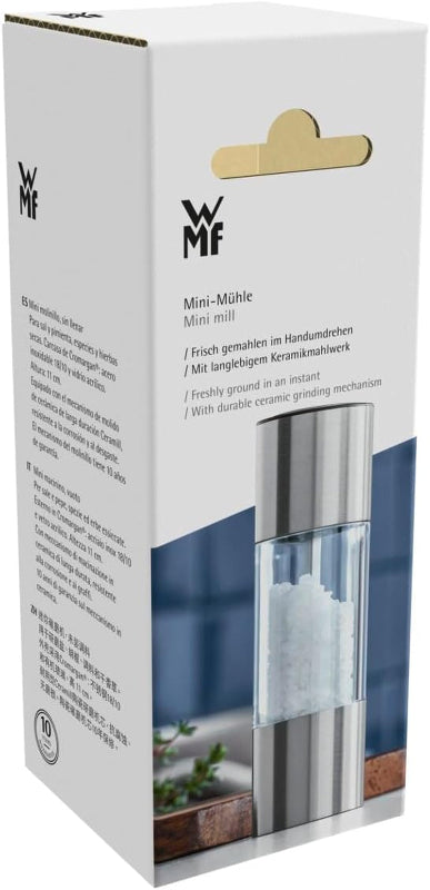 WMF Mini Spice Mill – 11 cm Unfilled Salt & Pepper Grinder