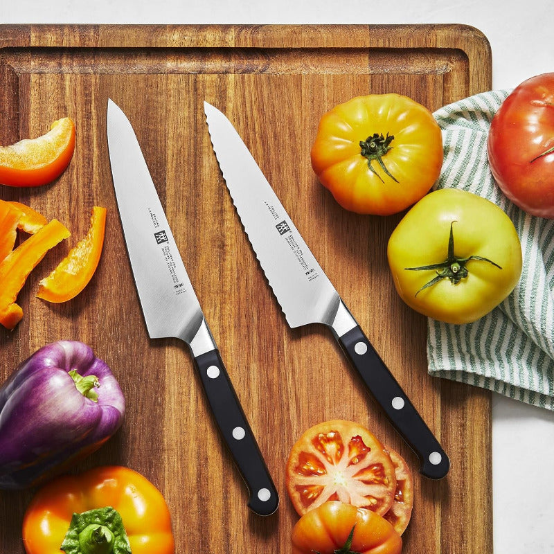 ZWILLING Pro 2-Piece Prep Knife Set – German-Made Utility & Paring Knives, Ice-Hardened Stainless Steel, Ergonomic Handles