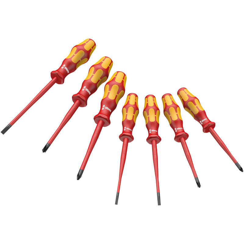 WERA 160 iSS/7 Kraftform Plus Slim Insulated Screwdriver Set – 7-Piece (05135961001)